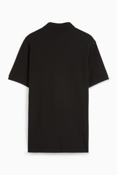 Bărbați - Tricou polo - regular fit - negru