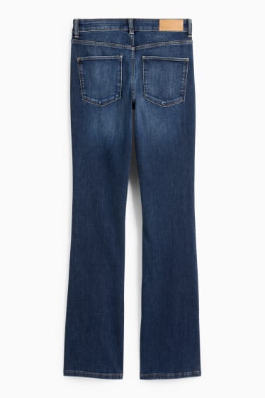 Femei - Bootcut jeans - talie medie - denim-albastru închis