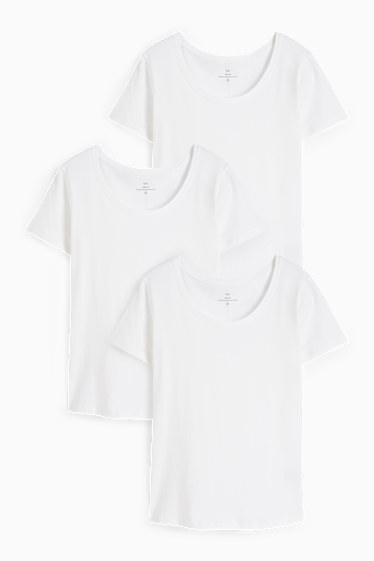 Femei - Multipack 3 buc. - tricou  - alb