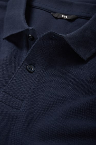 Bărbați - Tricou polo - regular fit - albastru închis