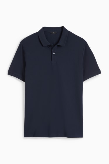 Bărbați - Tricou polo - regular fit - albastru închis