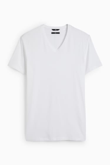 Bărbați - Tricou - slim fit - Flex - alb
