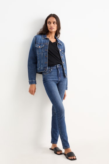 Femei - Slim jeans - talie înaltă - denim-albastru