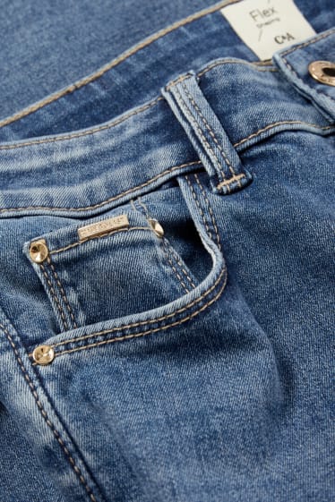Femei - Skinny jeans - talie medie - jeans modelatori - Flex - LYCRA® - denim-albastru
