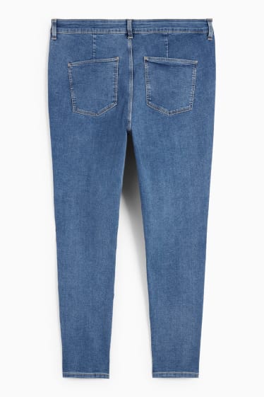 Femei - Jegging jeans - talie înaltă - denim-albastru