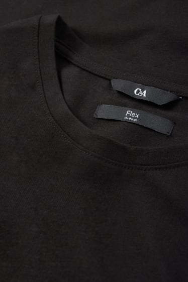 Bărbați - Tricou - slim fit - Flex - negru