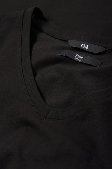 Bărbați - Tricou - slim fit - Flex - negru