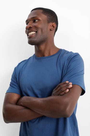 Men - T-shirt - regular fit  - blue