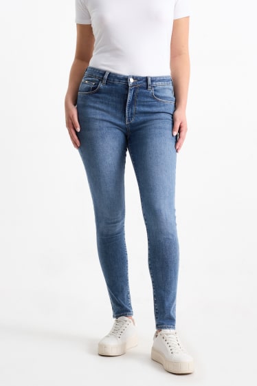 Femei - Skinny jeans - talie medie - jeans modelatori - Flex - LYCRA® - denim-albastru