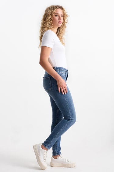 Femei - Skinny jeans - talie medie - jeans modelatori - Flex - LYCRA® - denim-albastru