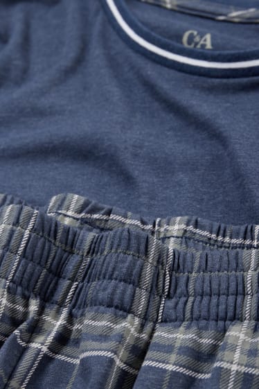 Hommes - Pyjama - bleu foncé