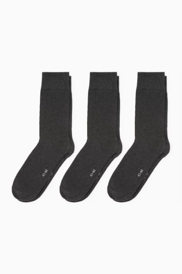 Bărbați - Multipack 3 perechi - șosete - negru
