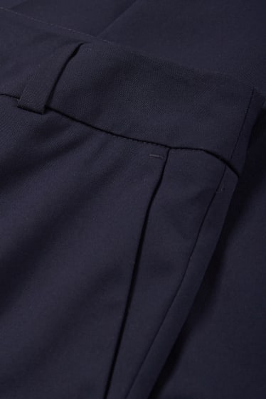 Femei - Pantaloni office - talie medie - straight fit - Mix & Match - albastru închis