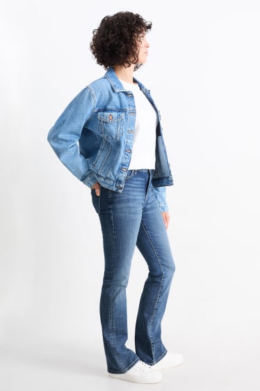 Femei - Bootcut jeans - talie medie - LYCRA® - denim-albastru