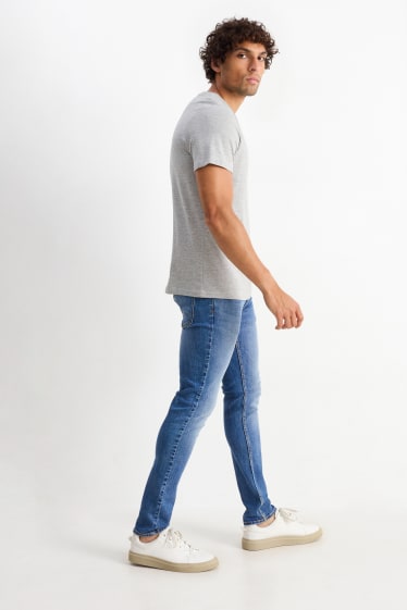 Bărbați - Skinny jeans - LYCRA® - denim-albastru