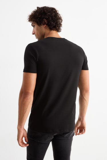 Bărbați - Tricou - slim fit - Flex - negru