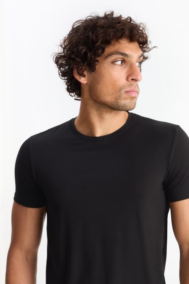 Bărbați - Tricou - slim fit - Flex - negru