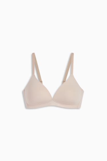 Femei - Sutien fără armătură - vătuit - LYCRA® - bej deschis