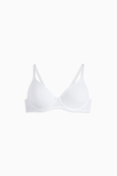 Femei - Sutien cu armătură - FULL COVERAGE - LYCRA® - alb