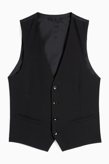 Bărbați - Vestă modulară - slim fit - Flex - 4 Way Stretch - LYCRA® - negru