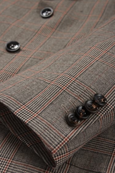 Bărbați - Sacou modular - slim fit - Flex - maro