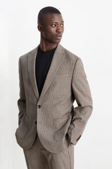 Bărbați - Sacou modular - slim fit - Flex - maro