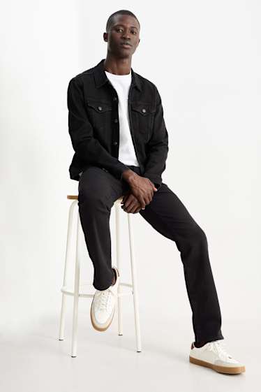 Bărbați - Straight jeans - LYCRA® - negru