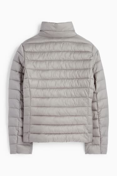 Dámské - Prošívaná bunda - šedá