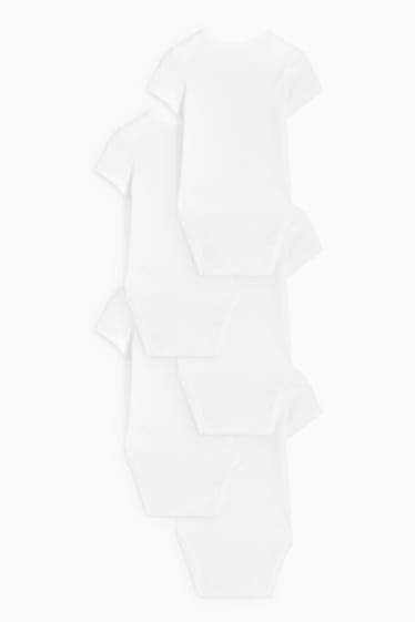 Unisex - Paquet de 5 - bodi per a nadó - blanc