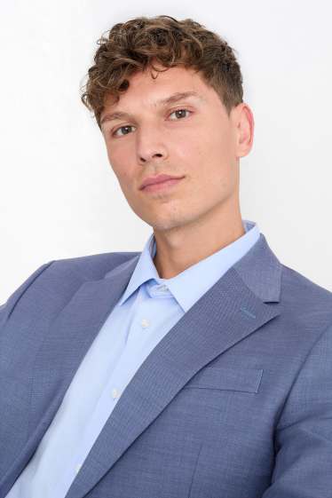 Bărbați - Sacou modular - regular fit - Flex - albastru