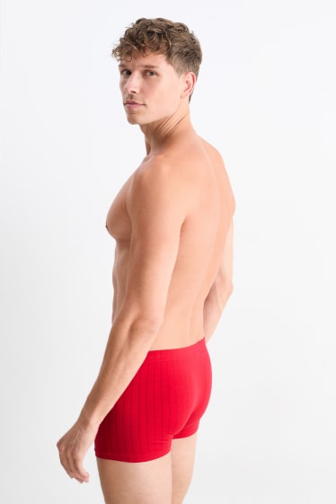 Bărbați - Multipack 3 buc. - chiloți boxer - roșu / albastru