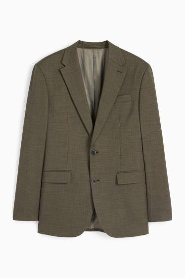 Bărbați - Sacou modular - regular fit - Flex - verde închis