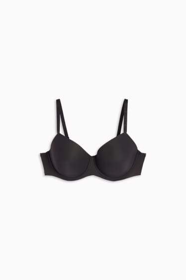 Femei - Sutien cu armătură - DEMI - vătuit - LYCRA® - negru