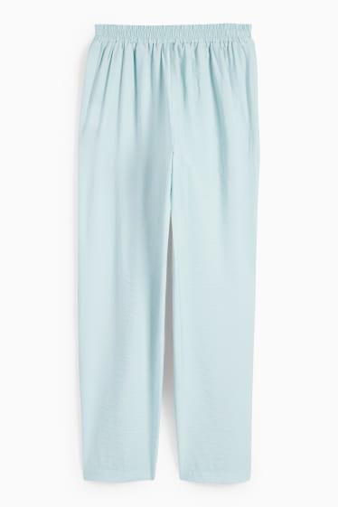 Damen - Stoffhose - High Waist - Tapered Fit - mintgrün