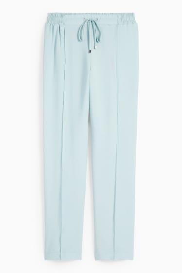 Damen - Stoffhose - High Waist - Tapered Fit - mintgrün