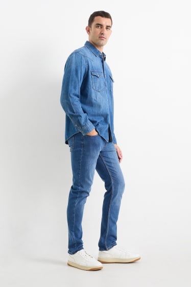 Bărbați - Slim jeans - LYCRA® - denim-albastru