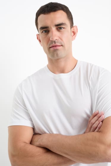 Bărbați - Multipack 3 buc. - tricou - regular fit - alb