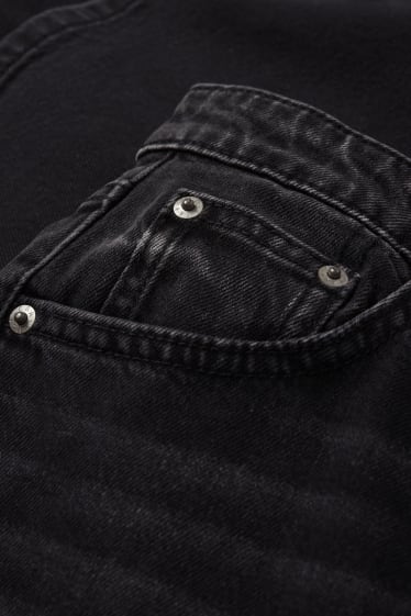 Dámské - Wide leg jeans - high waist - džíny - tmavošedé