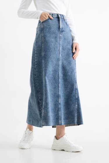 Femei - Fustă de blugi - denim-albastru