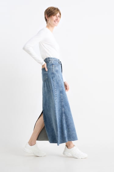 Femei - Fustă de blugi - denim-albastru