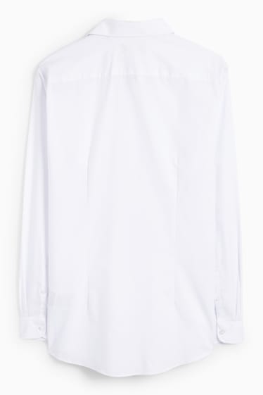Bărbați - Cămașă office - slim fit - guler Kent - alb