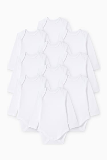 Unisex - Multipack 10 buc. - body bebeluși - alb