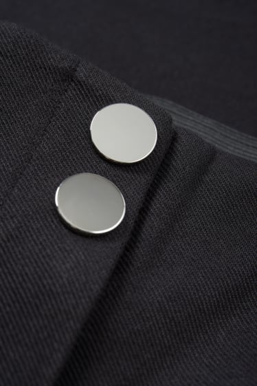 Femei - Pantaloni de stofă - talie înaltă - slim fit - negru