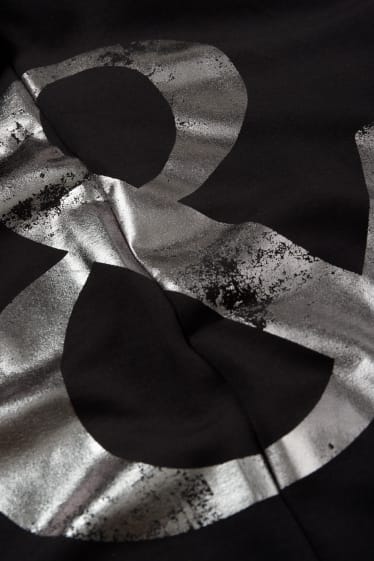 Femei - Rochie-tricou - negru