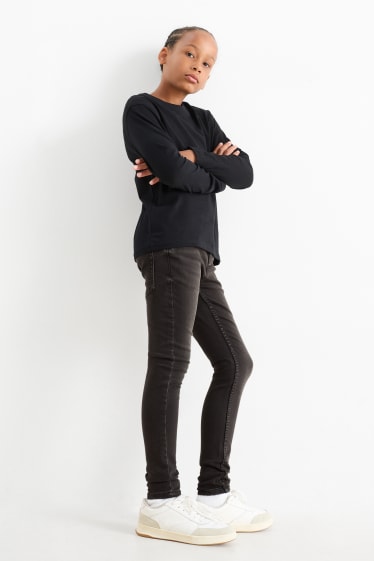 Copii - Băieți - Skinny jeans - denim-gri închis