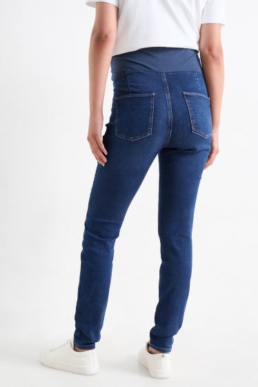 Femei - Jeans gravide - jegging jeans - denim-albastru închis