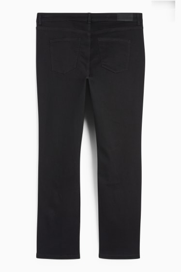 Femei - Straight jeans - talie medie - LYCRA® - negru