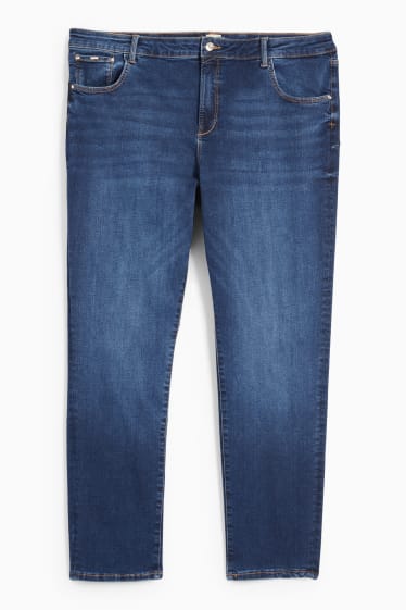 Femei - Slim jeans - talie medie - jeans modelatori - Flex - LYCRA® - denim-albastru închis