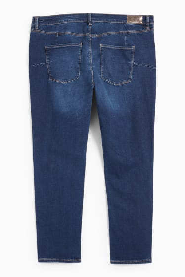 Femei - Slim jeans - talie medie - jeans modelatori - Flex - LYCRA® - denim-albastru închis