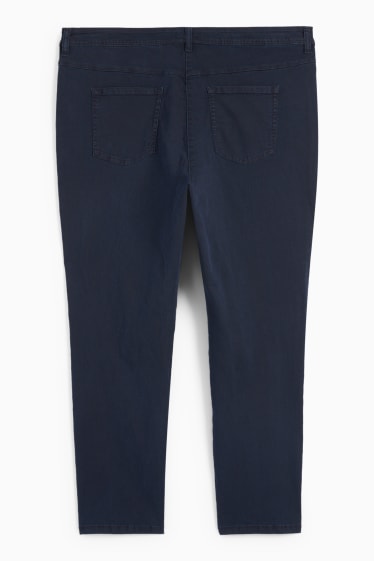 Femei - Slim jeans - talie medie  - albastru închis